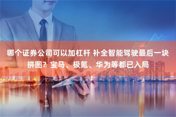 哪个证券公司可以加杠杆 补全智能驾驶最后一块拼图？宝马、极氪、华为等都已入局