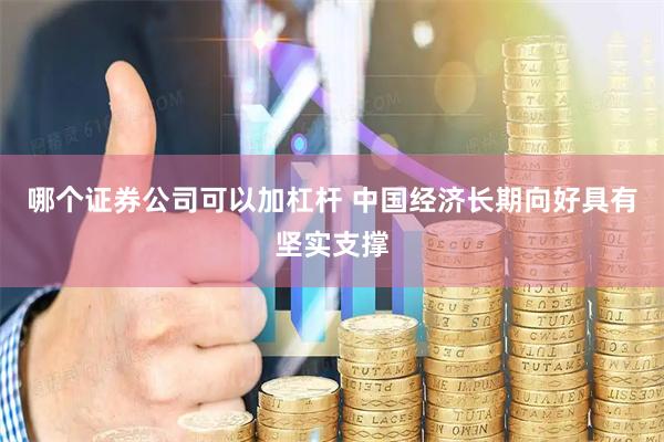 哪个证券公司可以加杠杆 中国经济长期向好具有坚实支撑